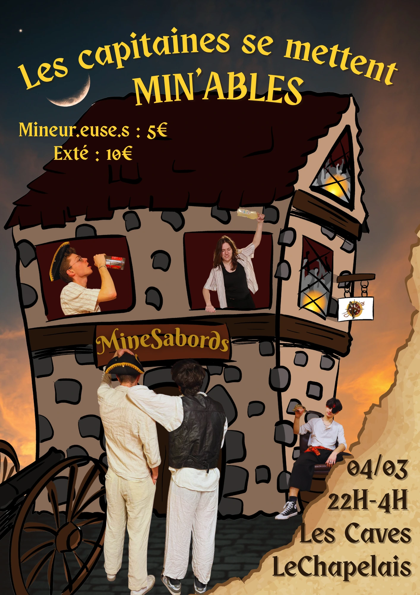 Affiche Externe : Les Capitaines se mettent Minables