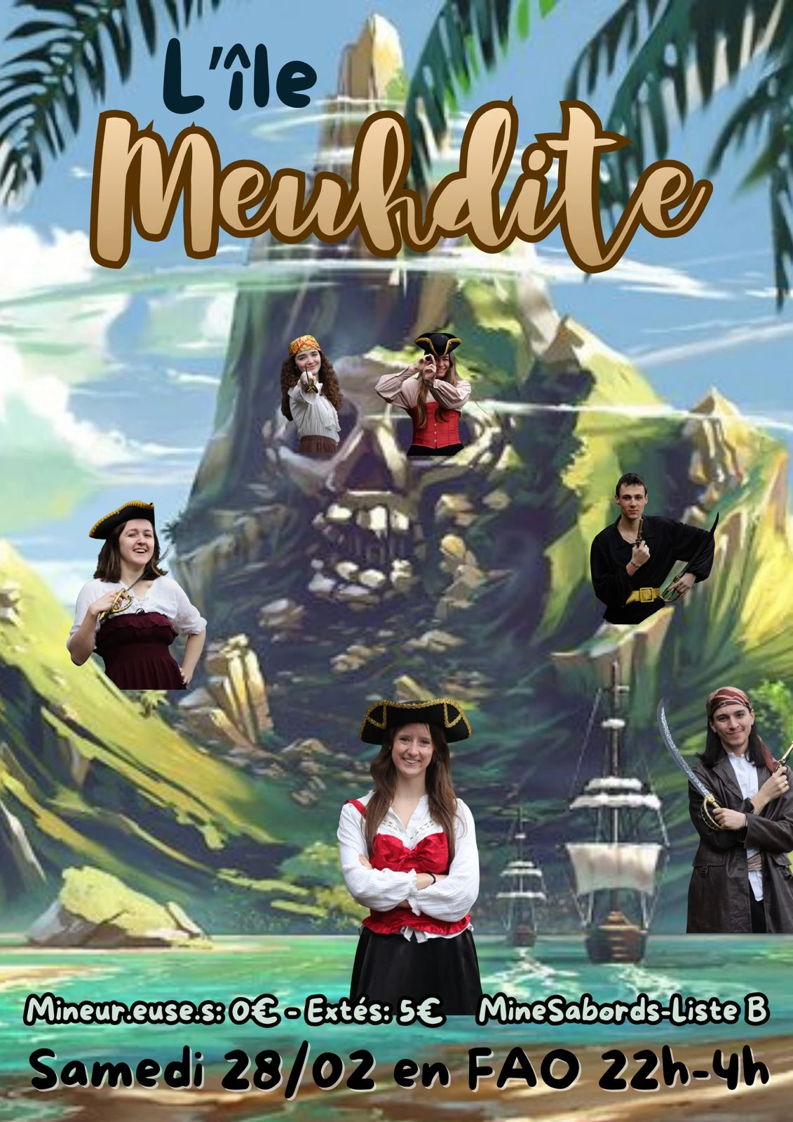 Affiche soirée L'Île Meuhdite